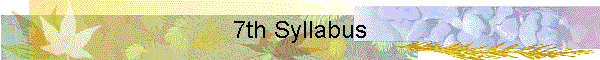 7th Syllabus